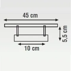 K2 6w 450 Lümen Led Tablo Apliği 4200k Ilık Beyaz