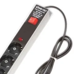 Ne-Ad Şok Korumalı 6'lı Şebeke 1,5 M Kablolu Anahtarlı Grup Priz