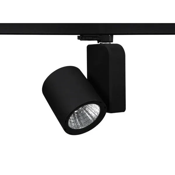 Lamptime 15w Siyah Gövde Trifaze Ray Spot 6500k Beyaz Işık