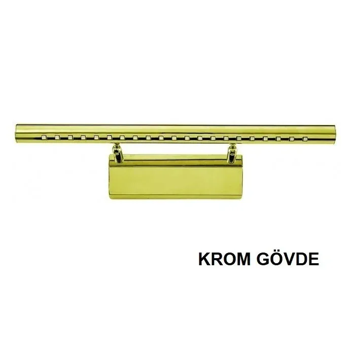 K2 5w 400 Lümen Krom Gövde Tablo Apliği 4200k Ilık Beyaz