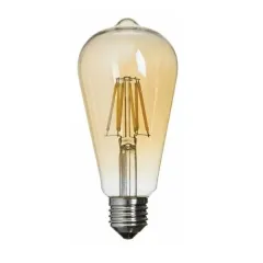 K2 6w E27 St64 Led Flamanlı Mantar Rustik Ampul 2700k Sarı Işık