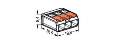 Klemens Buat Wago Mandallı 3x4 221-413