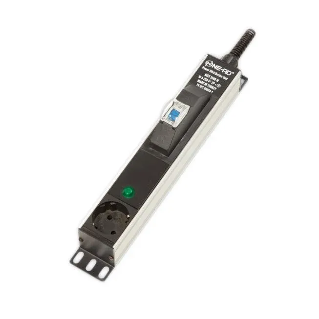 Ne-Ad Şok Korumalı 2-6 Amper W Otomatlı İkili Kombi Priz