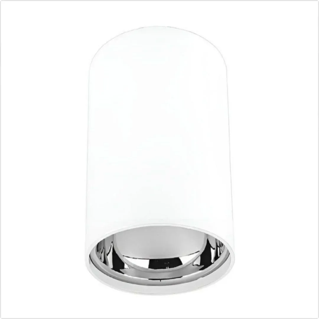 K2 Beyaz-Krom Gold Fırat Yuvarlak Sıva Üstü Spot