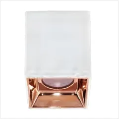 K2 Beyaz-Rose Gold Fırat Kare Sıva Üstü Spot