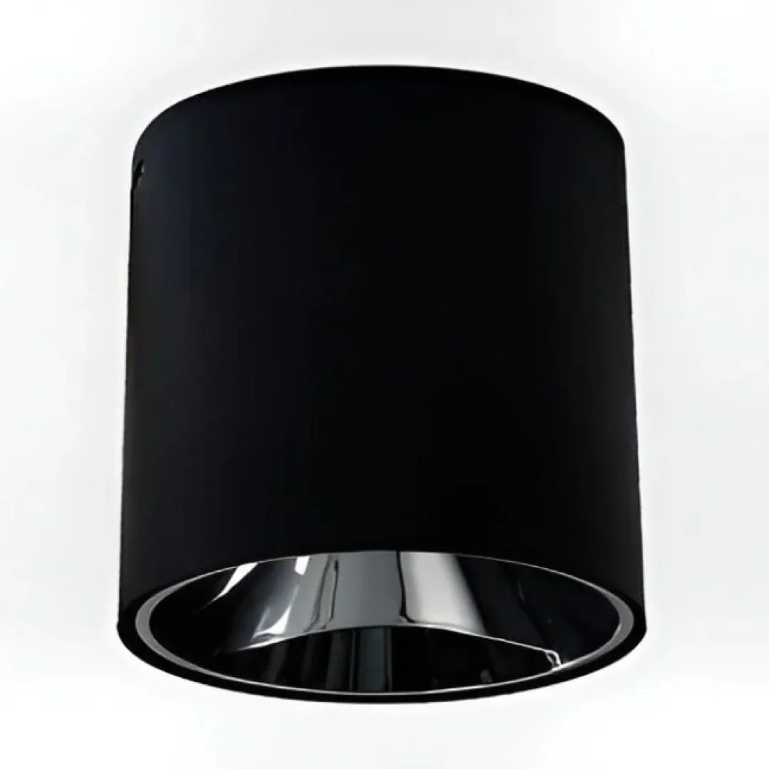 K2 Siyah-Siyah Ceyhan Yuvarlak Sıva Üstü Spot