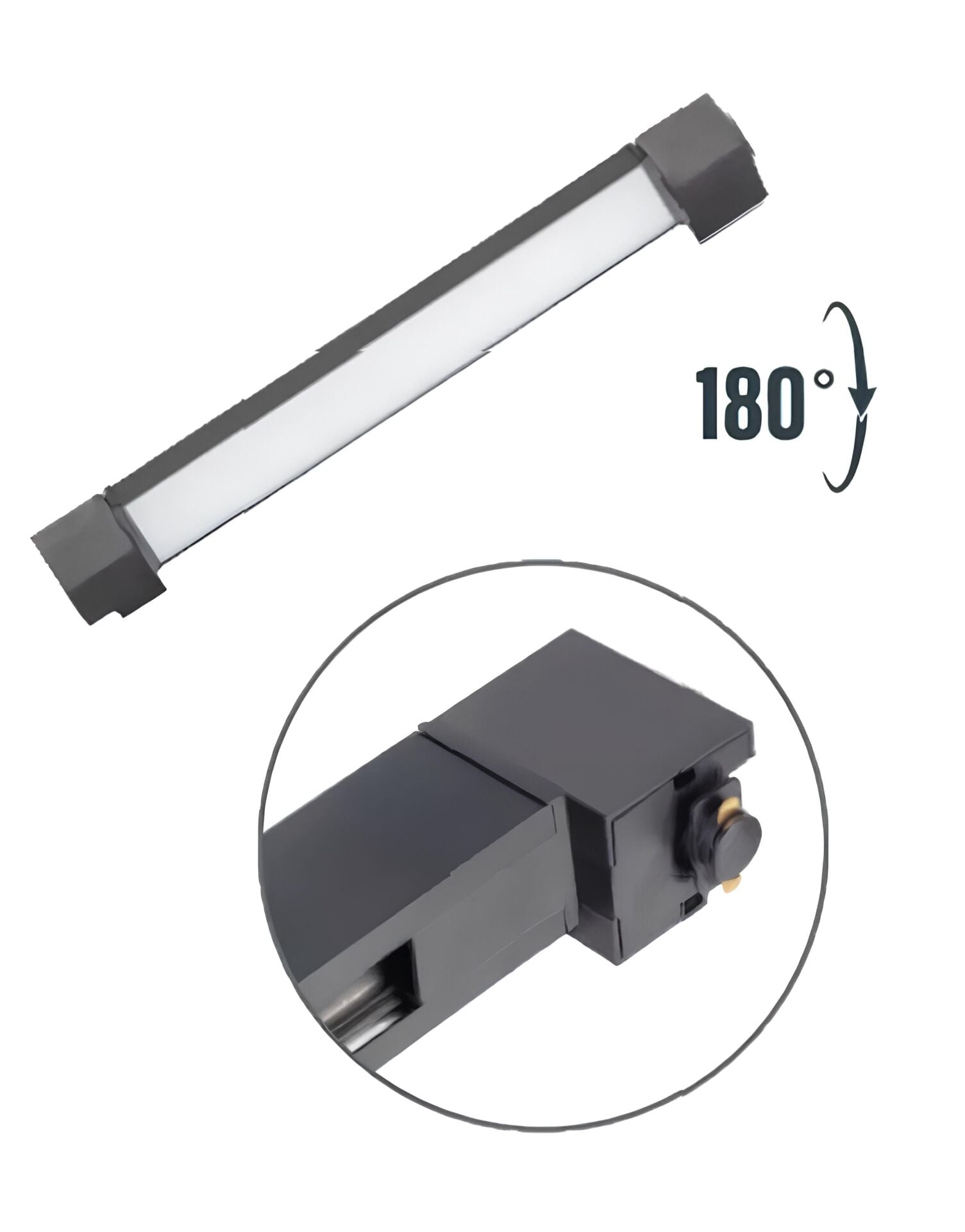 Zmr 20w Siyah Kasa Opak Lineer Ray Spot