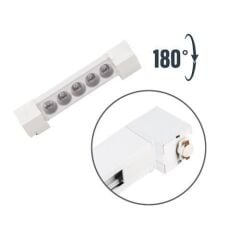 Armatür Ray Spot Seti 2x30W Led Spot 1x10W Mercekli Lineer Beyaz 1 Metre