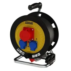 Stanley St-Hp Endüstriyel 25 Metre Makaralı 5X1,5Mm Siyah Bakır Kablo