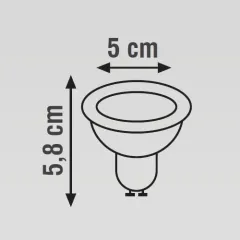 K2 5w Gu10 Ledli Spot Ampul