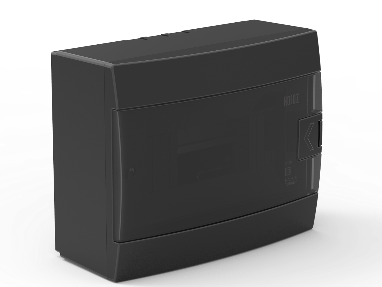 Horoz 8'li Sıvaüstü Siyah Sigorta Kutusu 600 001 800
