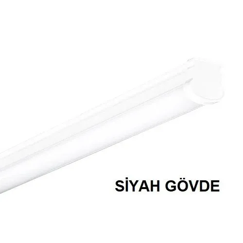 Lamptime Led Etanj Armatür Alm. Siyah Gövde 54w 120cm Ip65 6500k Beyaz Işık