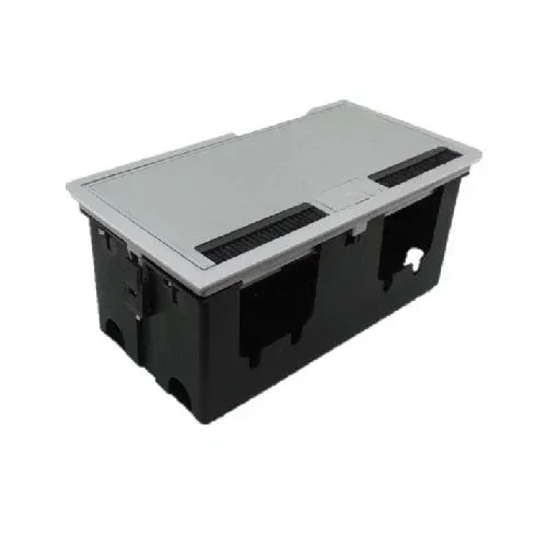 9 Modül Masa Üstü Priz Kutusu + Altlık