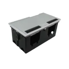 9 Modül Masa Üstü Priz Kutusu + Altlık