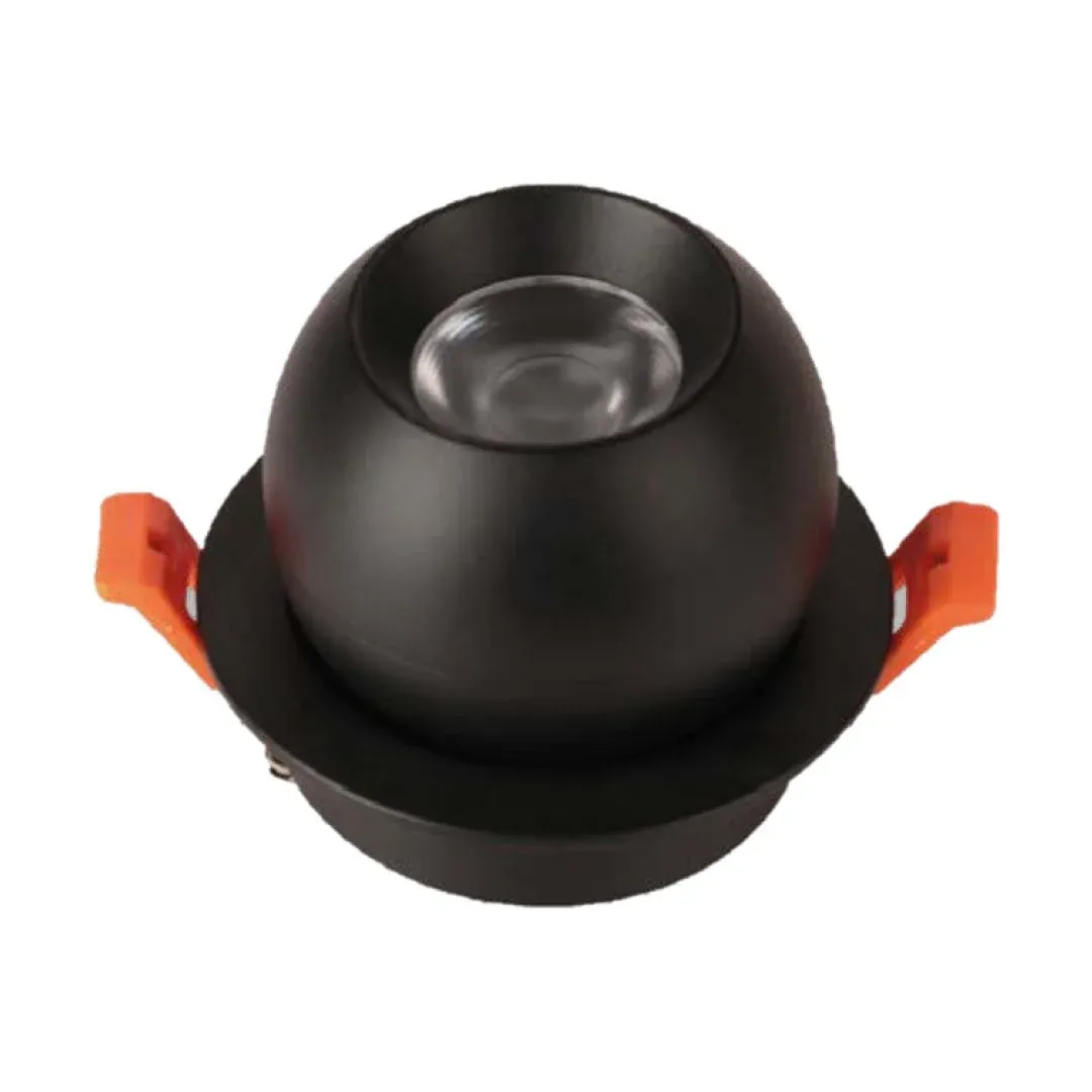 Ycl 12w Cob Led Mat Siyah Kasa