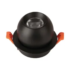 Ycl 12w Cob Led Mat Siyah Kasa