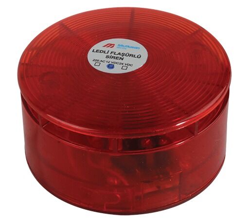 Mutlusan Led'li Flaşörlü Elektronik Siren 220v