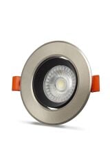 Ycl 5w Cob Led Spot Beyaz Işık (6500k) Saten Kasa Yuvarlak Sıva Altı Yc-505b
