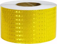 Reflektörlü Reflektif Fosforlu Şerit İkaz Bandı Sarı