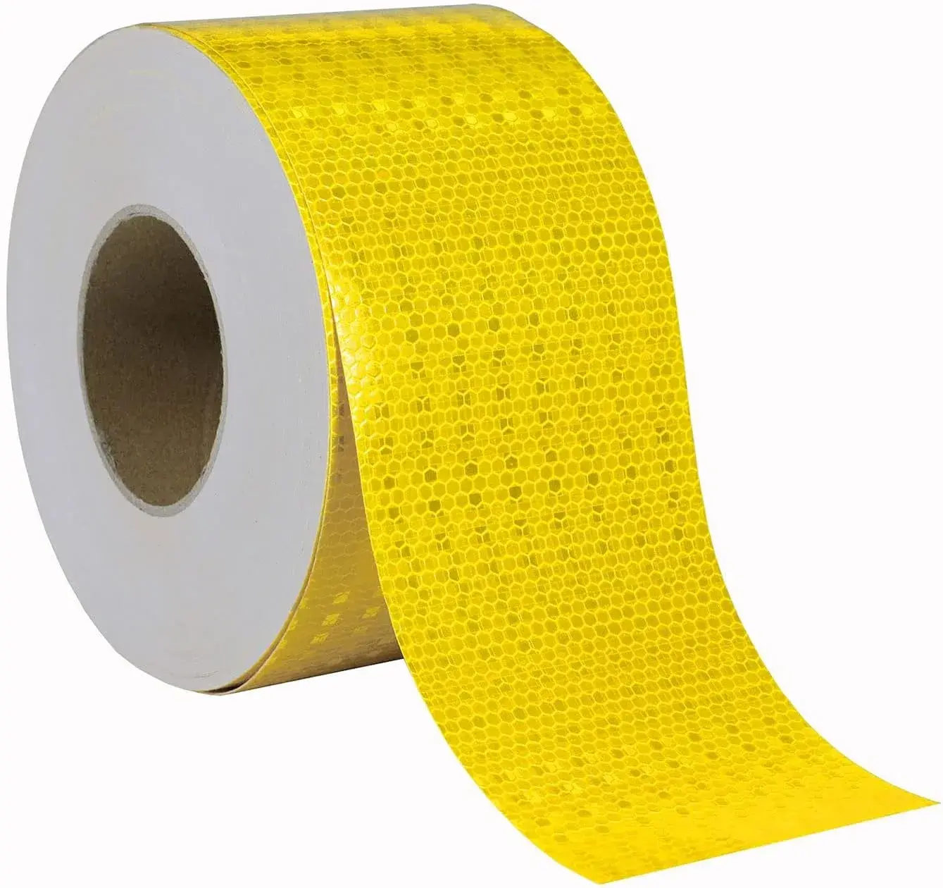 Reflektörlü Reflektif Fosforlu Şerit İkaz Bandı Sarı