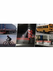 Reflektörlü Reflektif Fosforlu Şerit İkaz Bandı Kırmızı