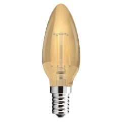 Ecolite Filament Flame Led Ampul 4w 4000k Ilık Beyaz Gold Cam