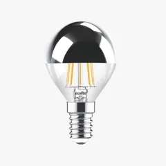 Ecolite Led Crown Silver G45 Top Ampul (Aynalı Endirekt Gümüş) 4w E14 370 Lümen 15.000 Saat 2700k Sarı Işık