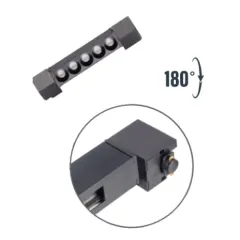 Zmr 10w Siyah Kasa Mercek Lineer Ray Spot