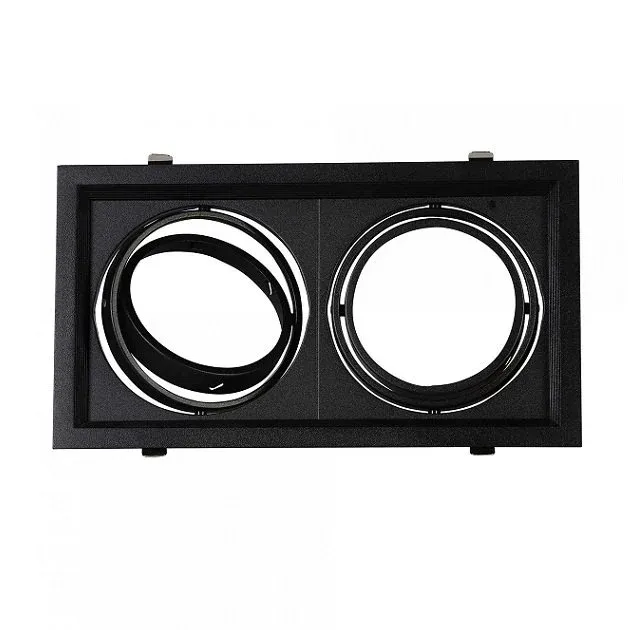 Ycl Ar111 Led Spot Kasası İkili Siyah