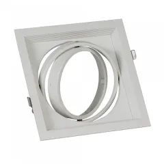 Ycl Ar111 Led Spot Kasası Tekli Beyaz