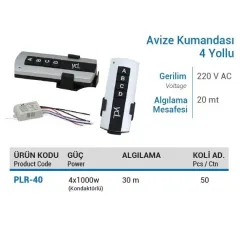 Ycl Avize Kumandası (4X1000W) 4 Yollu