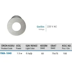 Ycl Yuvarlak Krom Gün Işığı