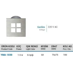Ycl Kare Panjur Gün Işığı