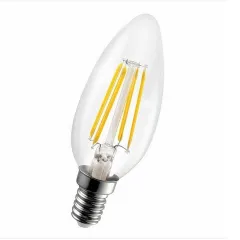 Ecolite Vintage Candle 4w Led Vintage Şeffaf Mum Ampul 470 Lümen 25.000 H 6500k Beyaz Işık