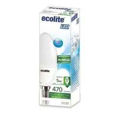Ecolite Candle 5w Led Soft Mum Ampul 470 Lümen 25.000 H 6500k Beyaz Işık