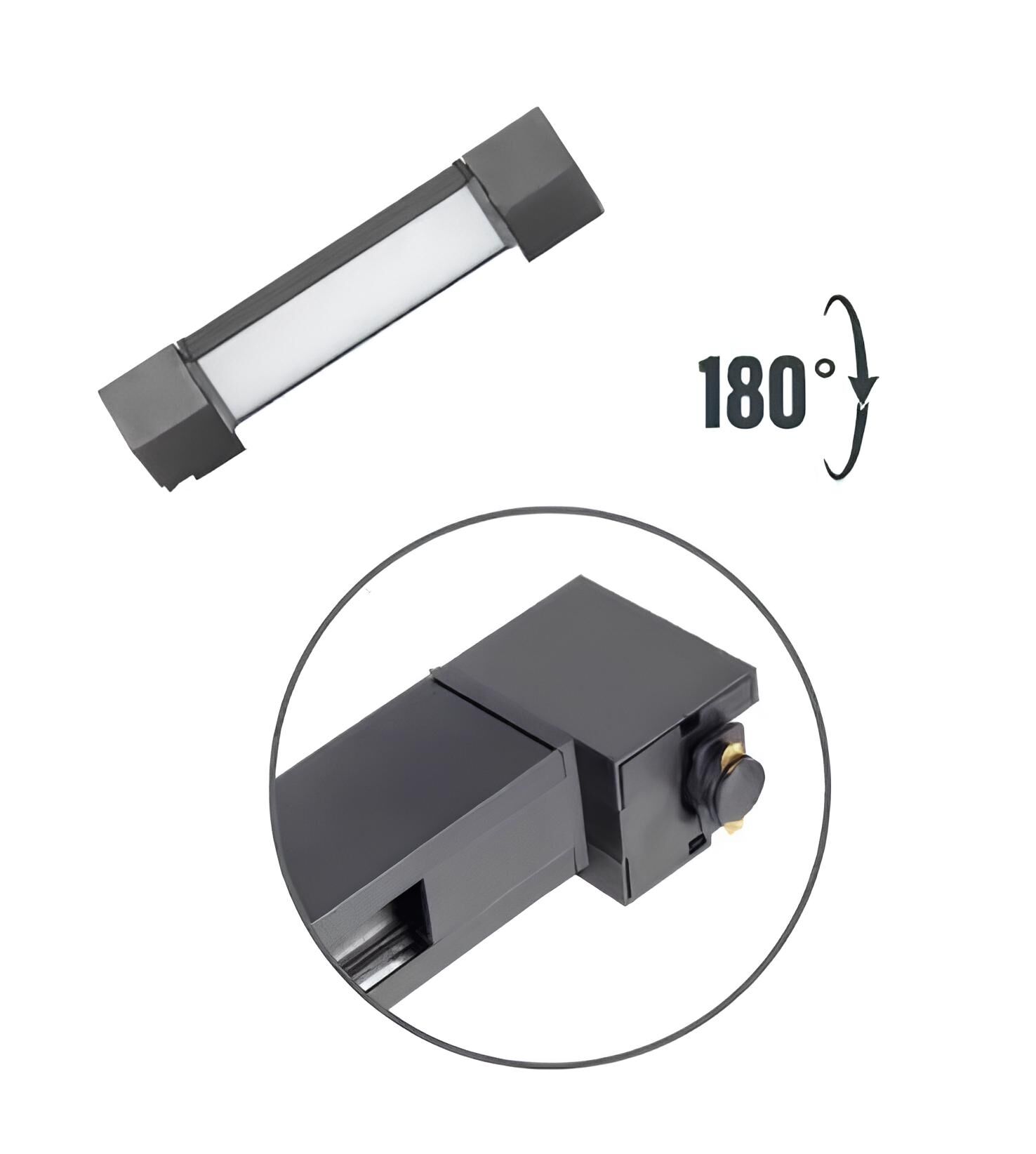 Zmr 10w Siyah Kasa Opak Lineer Ray Spot
