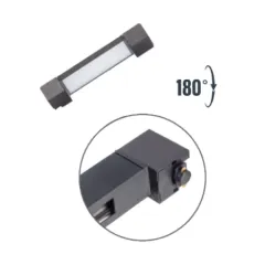 Zmr 10w Siyah Kasa Opak Lineer Ray Spot