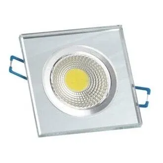 Ycl 5+3w Cob Ledli Kare Aynalı Cam Spot 6500k