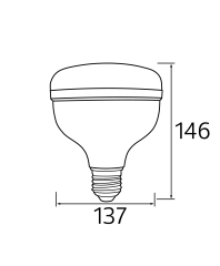 Horoz Crystal 30 30w Kristal Led Ampul Beyaz 6400K