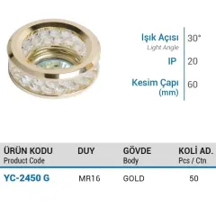 Ycl Cam Spot Mr16 Gold