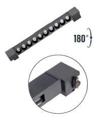 Armatür Ray Spot Seti 2x30W Led Spot 1x20W Mercekli Lineer Siyah 1 Metre