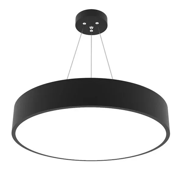 Lamptime Sarkıt Armatür 80x80 Dolu Yuvarlak 120cm 90w Siyah Gövde 6500k Beyaz Işık