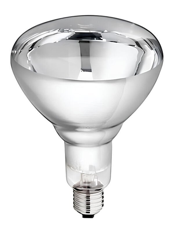 Şavk Infrared 250w E27 R125 Şeffaf Isı Ampulü Kızılötesi Isıtıcı Lamba