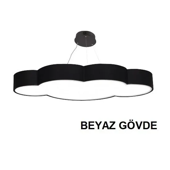 Lamptime Sarkıt Armatür 80x80 Bulut 40cm 45w Beyaz Gövde 4000k Ilık Beyaz