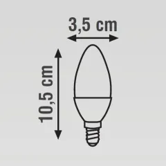 K2 8w E14 Ledli Buji Ampul