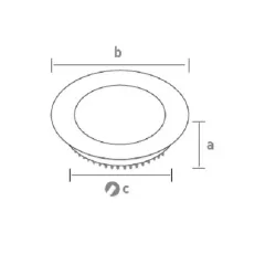 Ycl Eko 9w S/A Yuvarlak Panel Gün Işığı