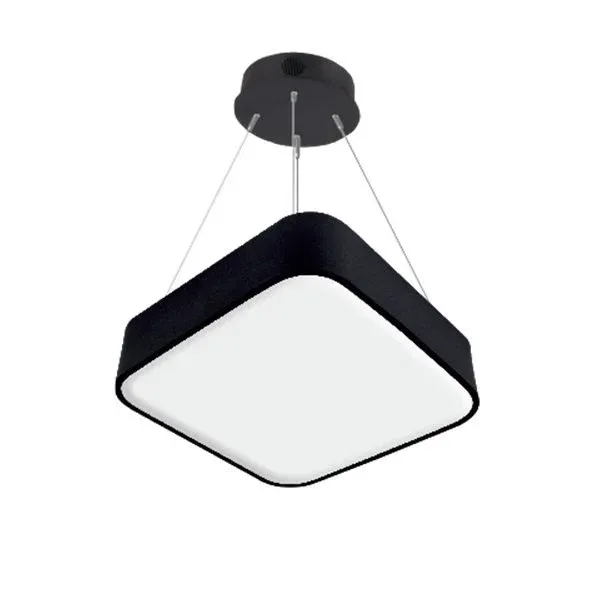 Lamptime Sarkıt Armatür 80x80 Dolu Kare 60cm 60w 3000k Siyah Gövde