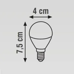 K2 5w E14 Ledli Top Ampul (Ip45)
