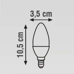 K2 5w E14 Ledli Buji Ampul