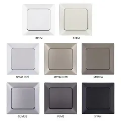 Ne-Ad Aras Tekli Uydu Sat Priz Geçişli-Sonlu - Çerçeve Hariç